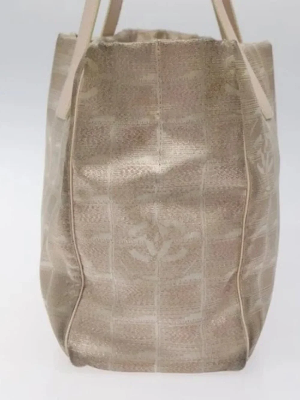 CHANEL New Travel line Tote Bag Nylon Pink CC Auth th5849